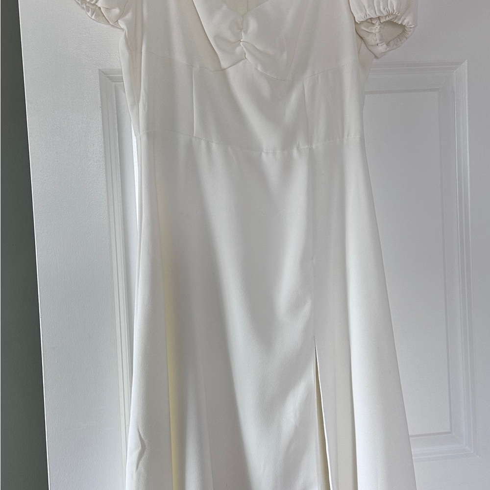 Alexia Admor Cream Puff Sleeve Wedding Sundress